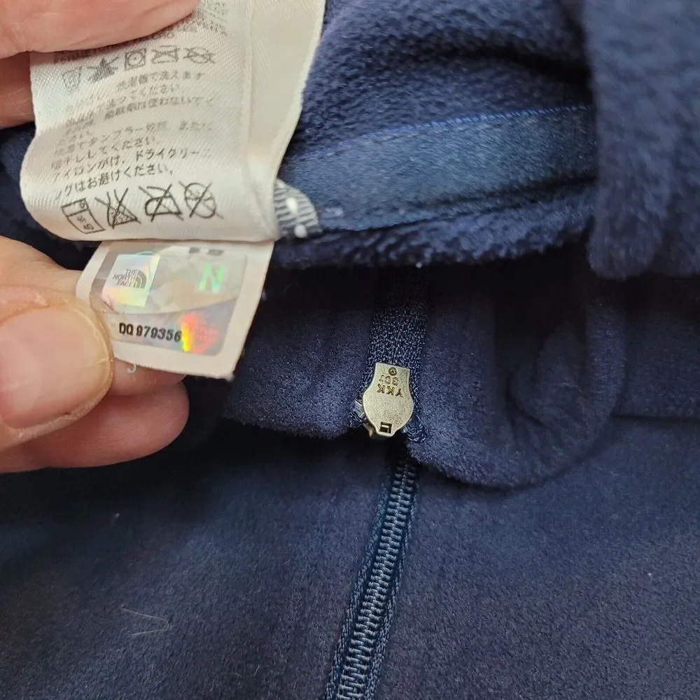 THE NORTH FACE Mens Quarter‎ Zip Light-Weight Blue Fleece Pullover- Size Medium